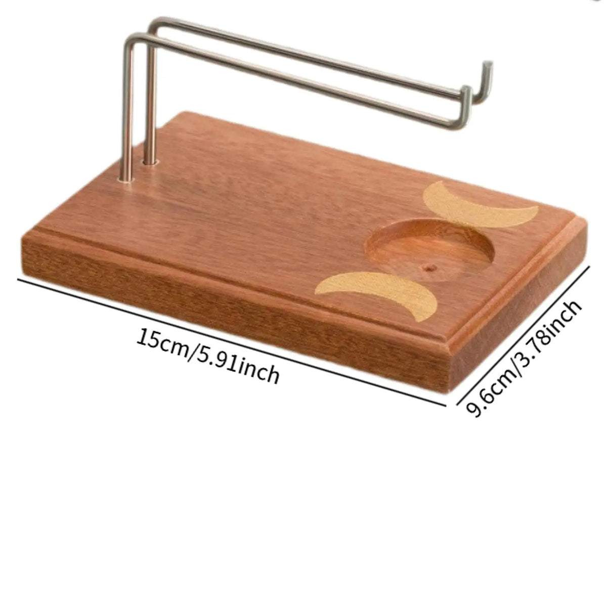 Wooden palo santo and sage holder with brass stand – Wire Cradle Tray – ShowerNest Australia