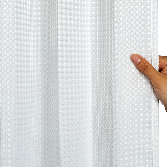 Dark Blue Extra Long Shower Curtain - Luxury Polyester