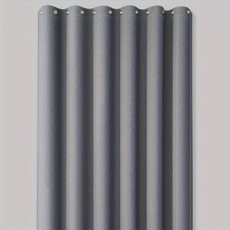 Grey Linen Shower Curtain – Polyester Fabric