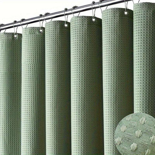 Green Extra Long Shower Curtain - Heavy Duty Polyester