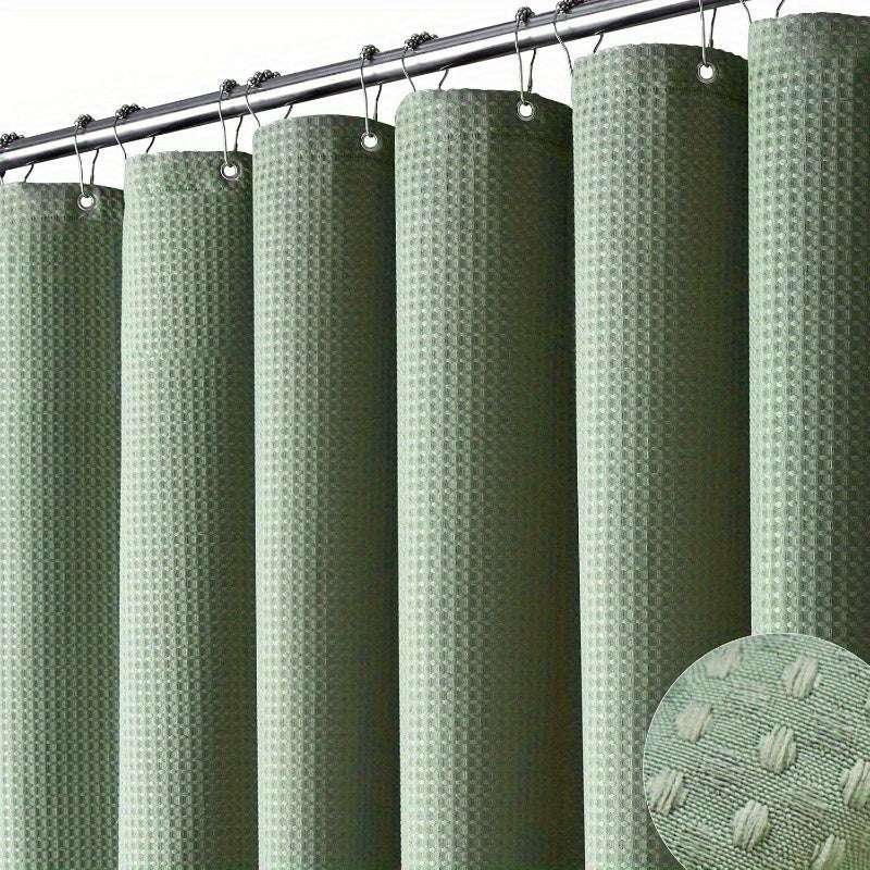Green Extra Long Shower Curtain - Heavy Duty Polyester