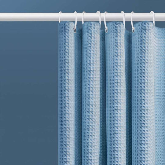 Dark Blue Extra Long Shower Curtain - Luxury Polyester
