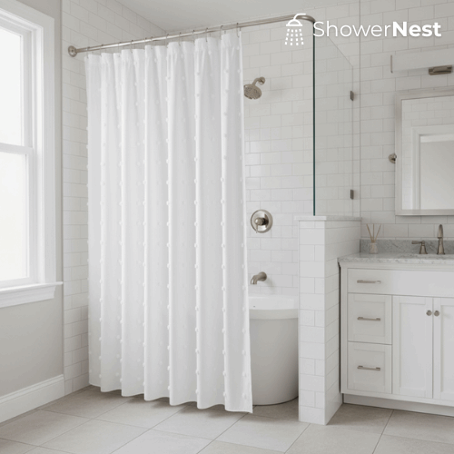 White Shower Curtains – Bohemian Chic Design