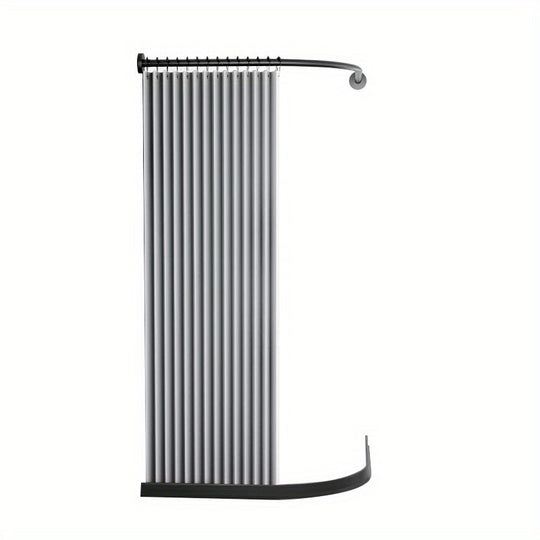 Blue Pleated Pinch Curtain – Foldable Pleat Design