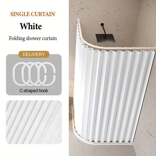 Cafe Pinch Pleat Curtains with Hooks – Modern Polyester