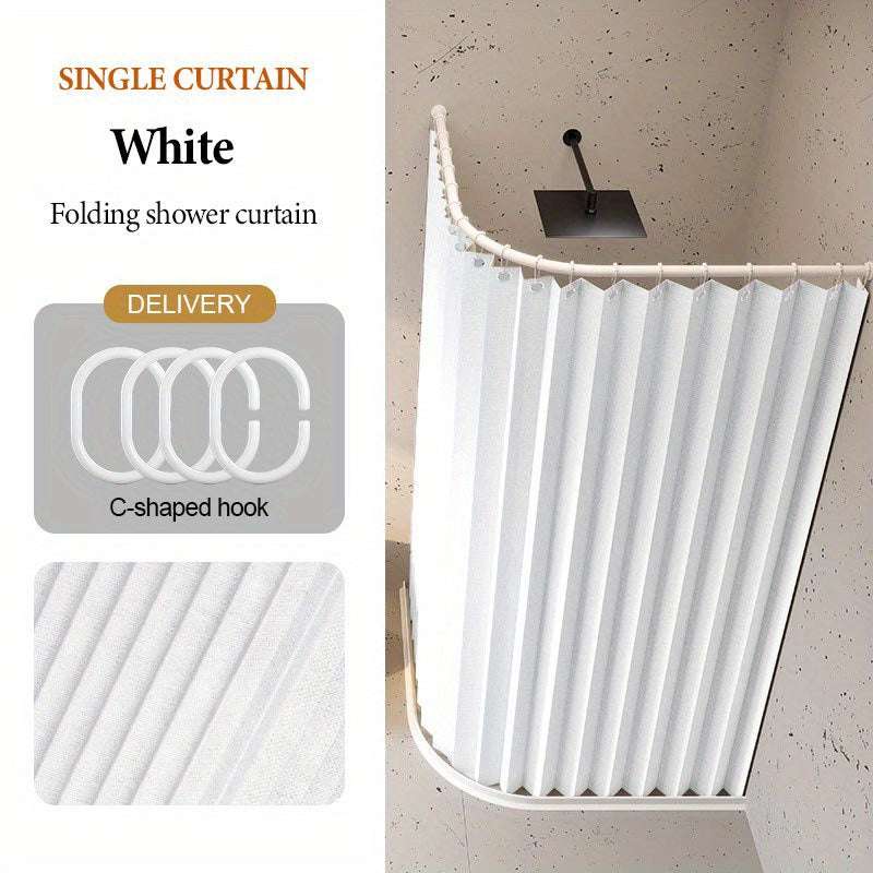 Cafe Pinch Pleat Curtains with Hooks – Modern Polyester