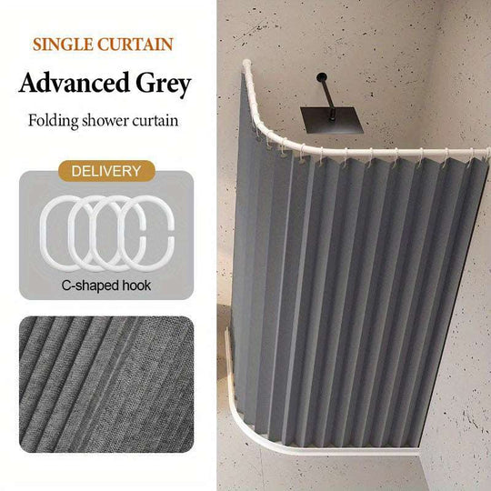 Cafe Pinch Pleat Curtains with Hooks – Modern Polyester