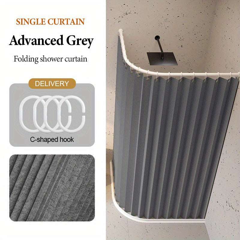 Cafe Pinch Pleat Curtains with Hooks – Modern Polyester