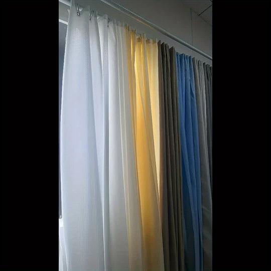 Dark Blue Extra Long Shower Curtain - Luxury Polyester