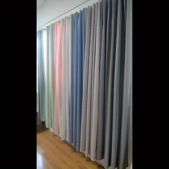 Grey Linen Shower Curtain – Polyester Fabric