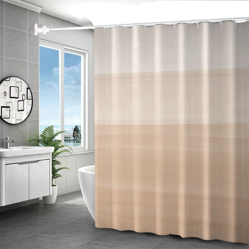 Beige Shower Curtain – Modern Gradient Ombre Design
