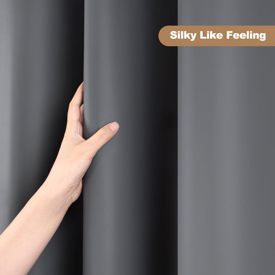 Grey Plastic Shower Curtain - Waterproof Plastic