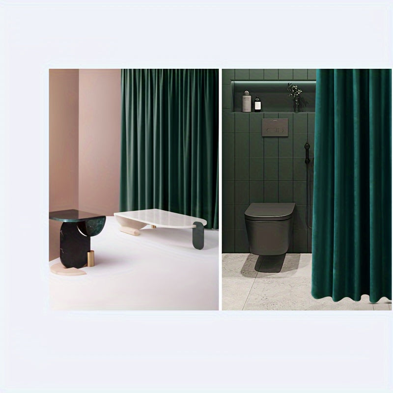 Velvet Green Shower Curtains – Bohemian & Modern Styles
