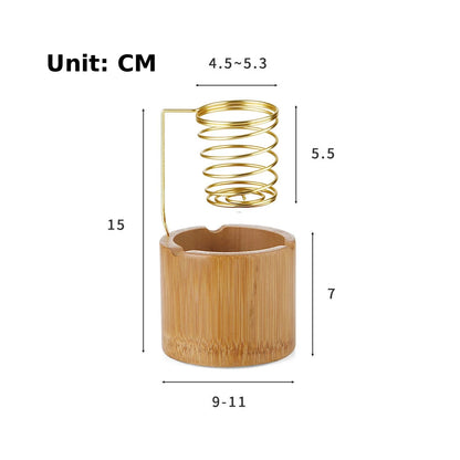 Wooden palo santo and sage holder with brass stand – Spiral Coil Cup – ShowerNest Australia