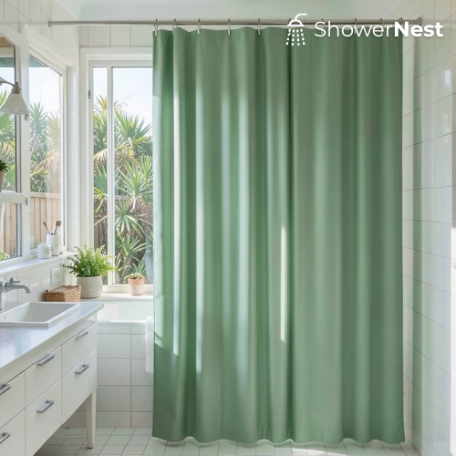 PEVA Green Shower Curtain Australia