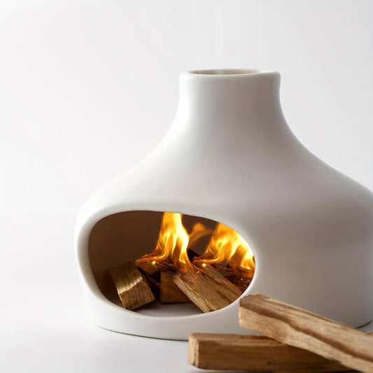Ceramic fireplace palo santo and sage burner main photo – ShowerNest Australia