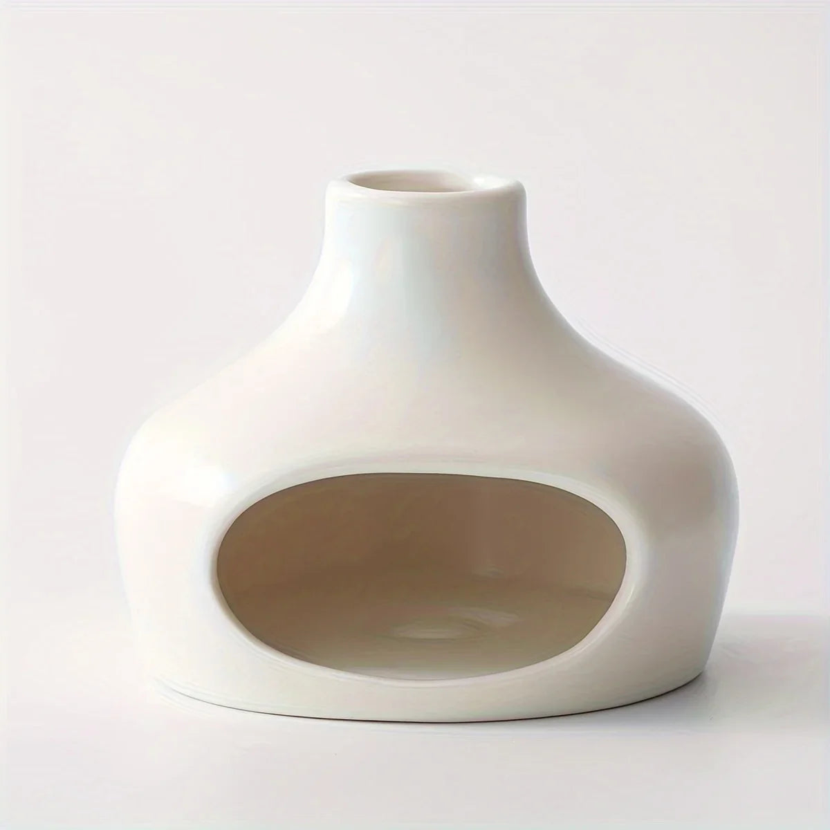 Ceramic fireplace palo santo and sage burner – white – ShowerNest Australia