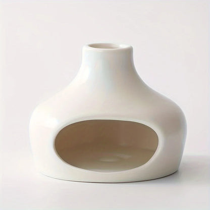 Ceramic fireplace palo santo and sage burner – white – ShowerNest Australia