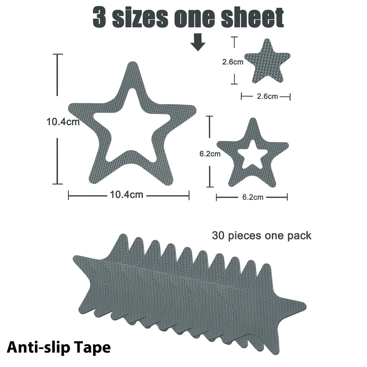 Non slip bath stickers for bathtub and shower – view 8