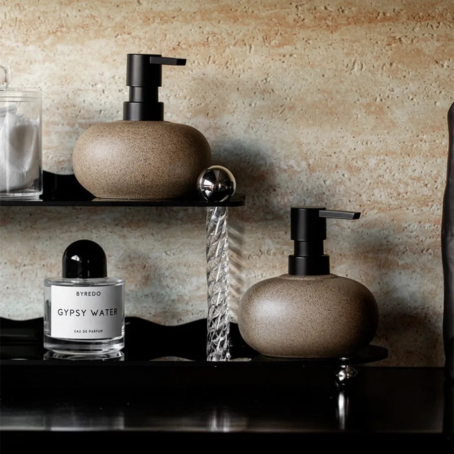 Ceramic soap dispenser for hand soap and lotion