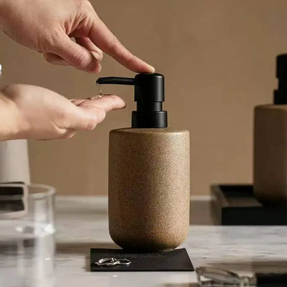 Sand ceramic soap dispenser - ShowerNest