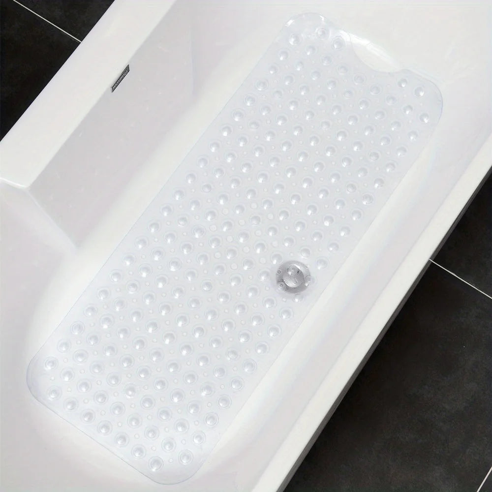 Extra long non slip bath tub mat 100 x 40 cm – view 5