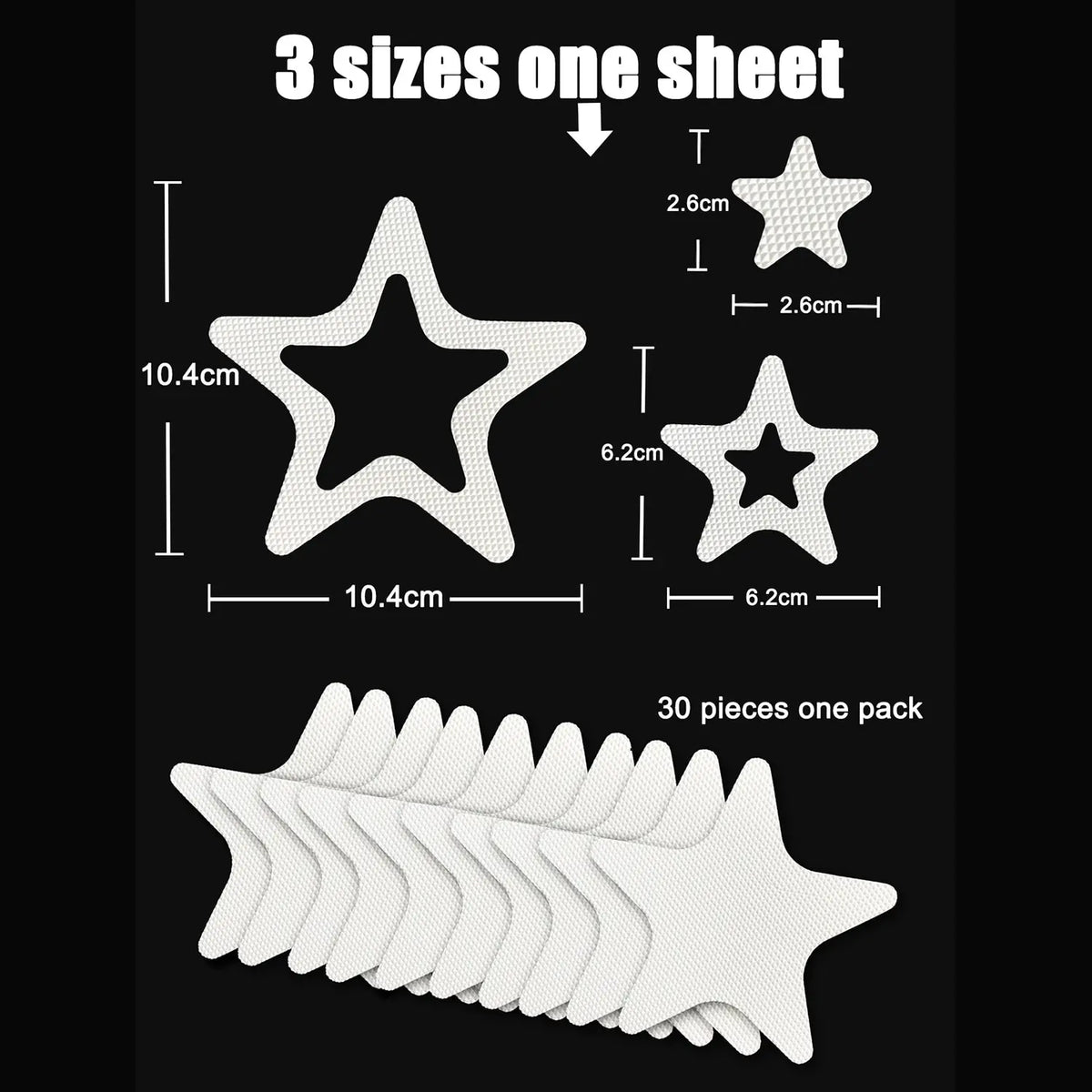 Non slip bath stickers for bathtub and shower – view 9
