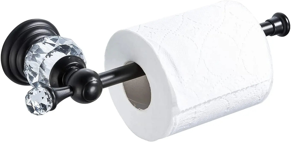 Crystal Toilet Paper Holder – Gold, Silver or Chrome