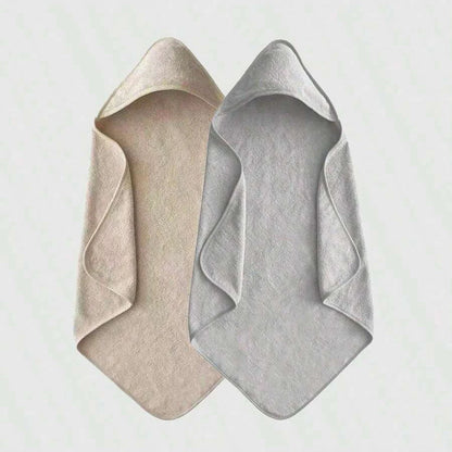 Baby hooded towel set, 2 pack in beige and grey – ShowerNest Australia