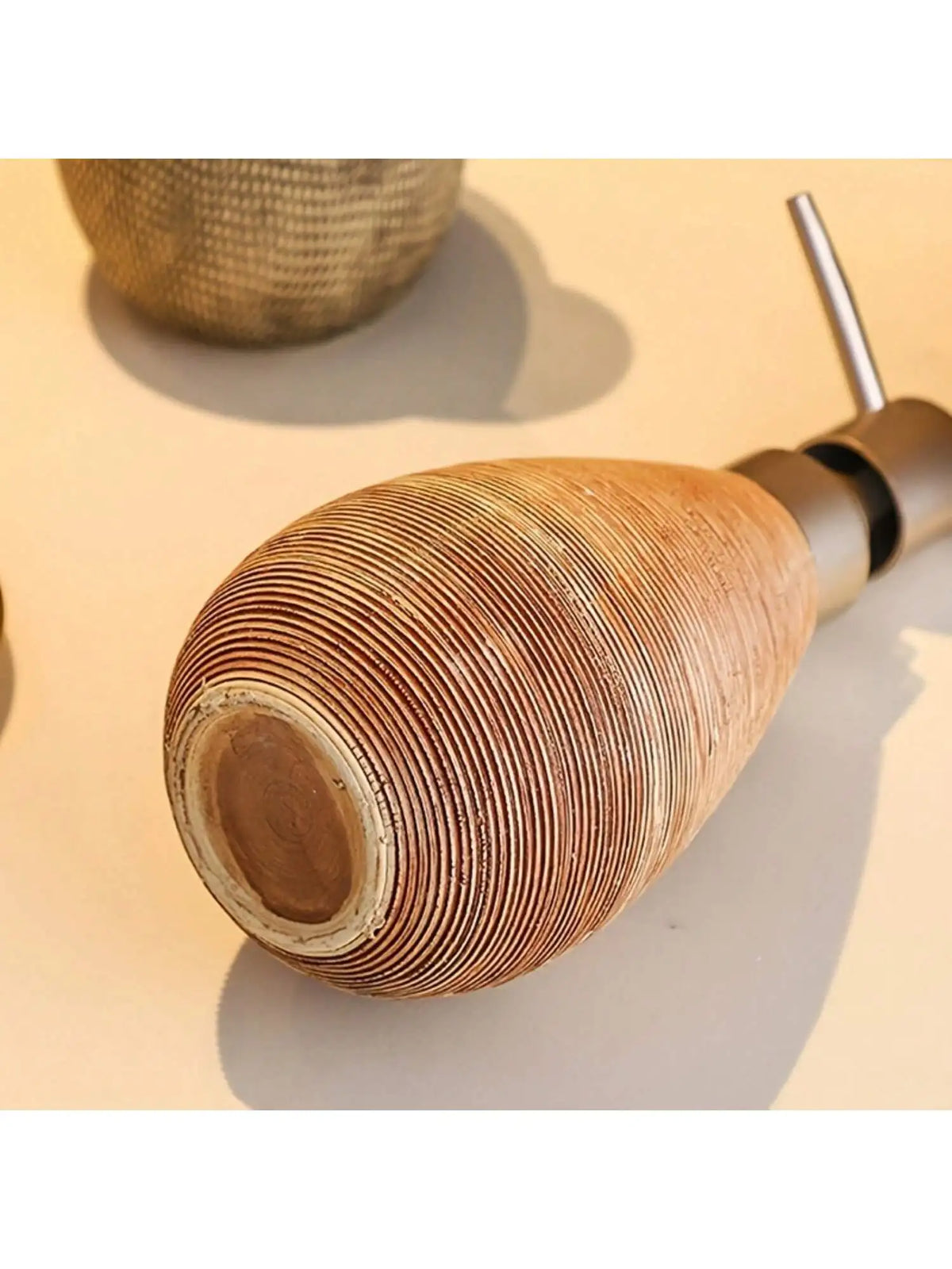 Textured ceramic soap dispenser sixth view – ShowerNest Australia