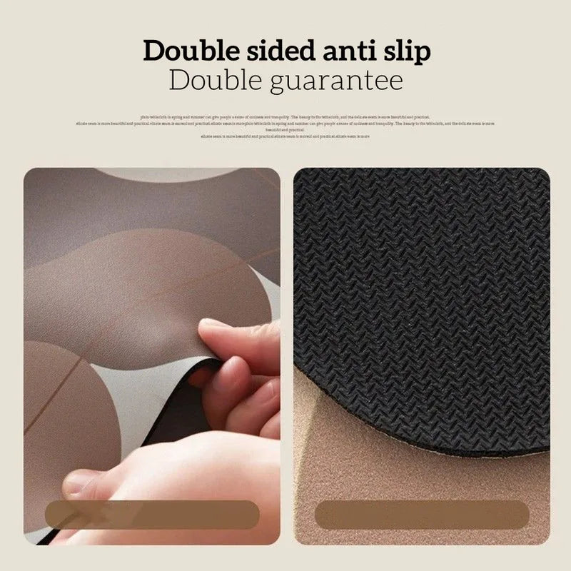 Black & White Swirl Quick-Dry Bath Mat – Diatomite 40x60cm