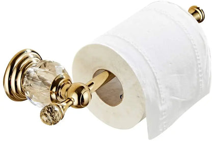 Crystal Toilet Paper Holder – Gold, Silver or Chrome
