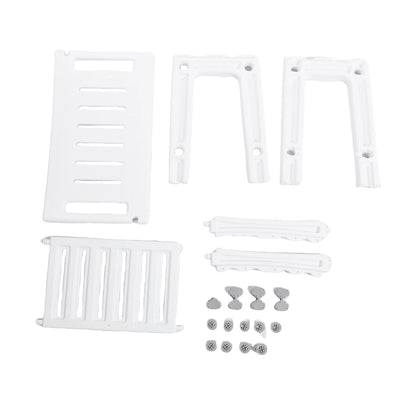 Shower bench with storage shelf and handles - view 7