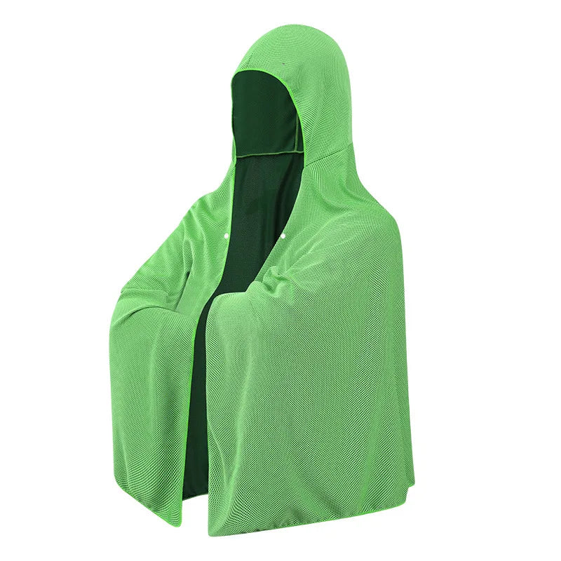 Green cooling mesh hooded towel poncho – ShowerNest Australia