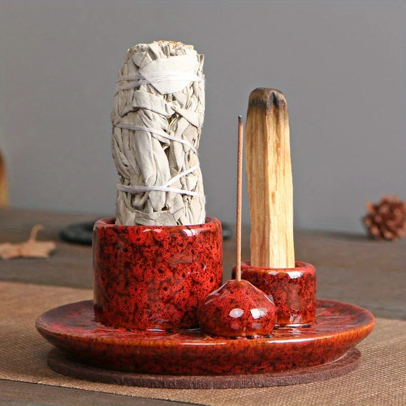 4-in-1 ceramic incense burner fifth view – ShowerNest Australia