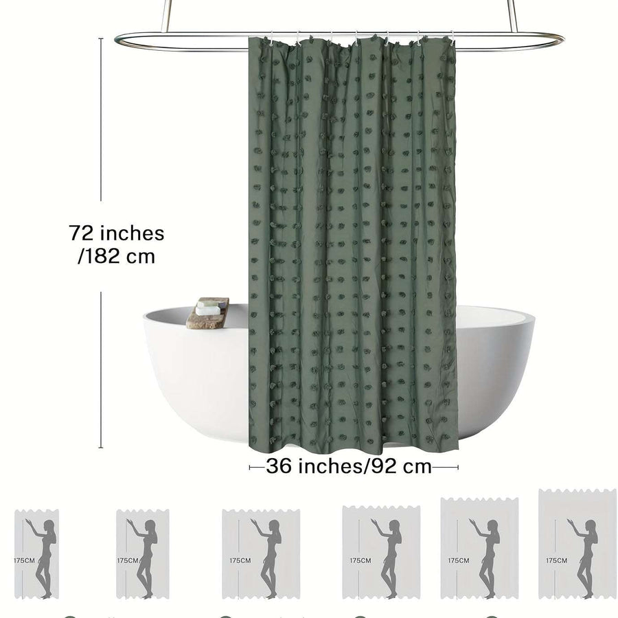 Green Shower Curtains – Bohemian Chic Design