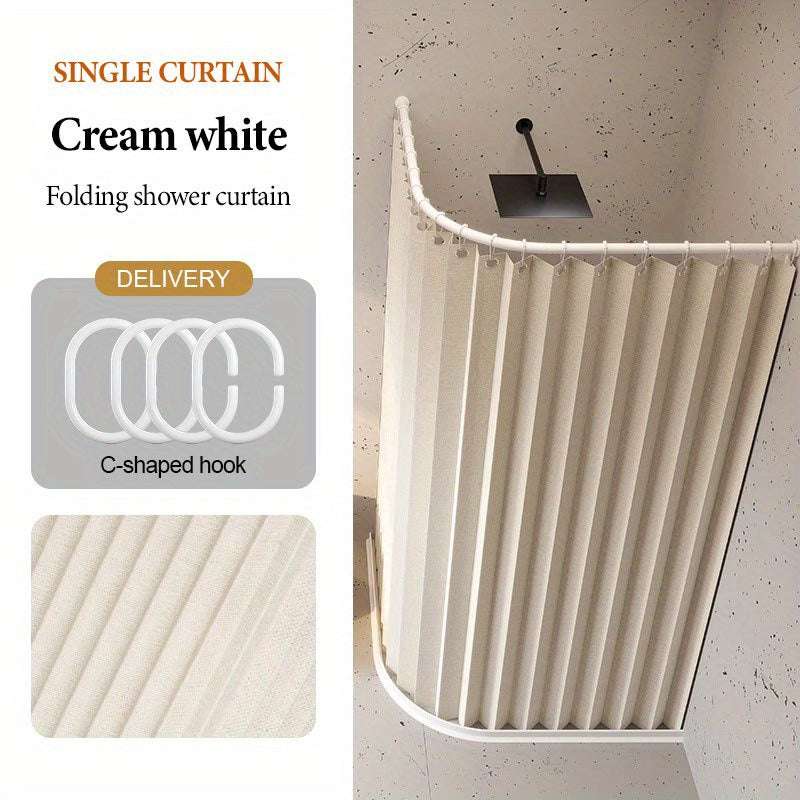 Cafe Pinch Pleat Curtains with Hooks – Modern Polyester