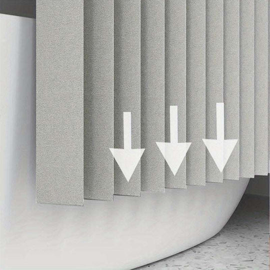 Grey Shower Curtain - Space-Saving Foldable Bathroom Curtain with Hooks & Storage Straps, Curved Design for Privacy - Easy-Clean Polyester Fabric, Ideal for Small Bathrooms & Contemporary Decor, Minimalist Aesthetic, Highqual