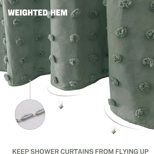 Green Shower Curtains – Bohemian Chic Design