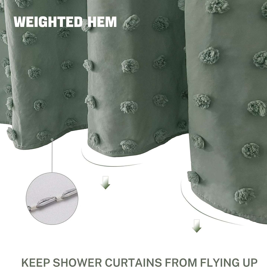 Green Shower Curtains – Bohemian Chic Design