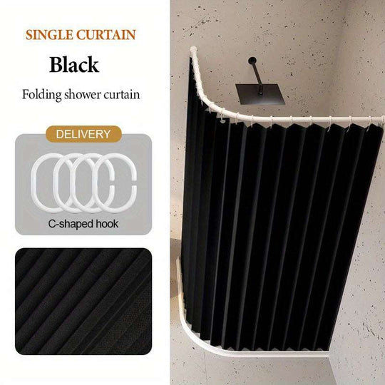 Cafe Pinch Pleat Curtains with Hooks – Modern Polyester