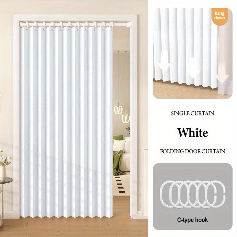 Black Pleated Pinch Curtain - Foldable Curtain
