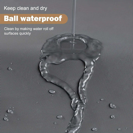 Grey Plastic Shower Curtain - Waterproof Plastic