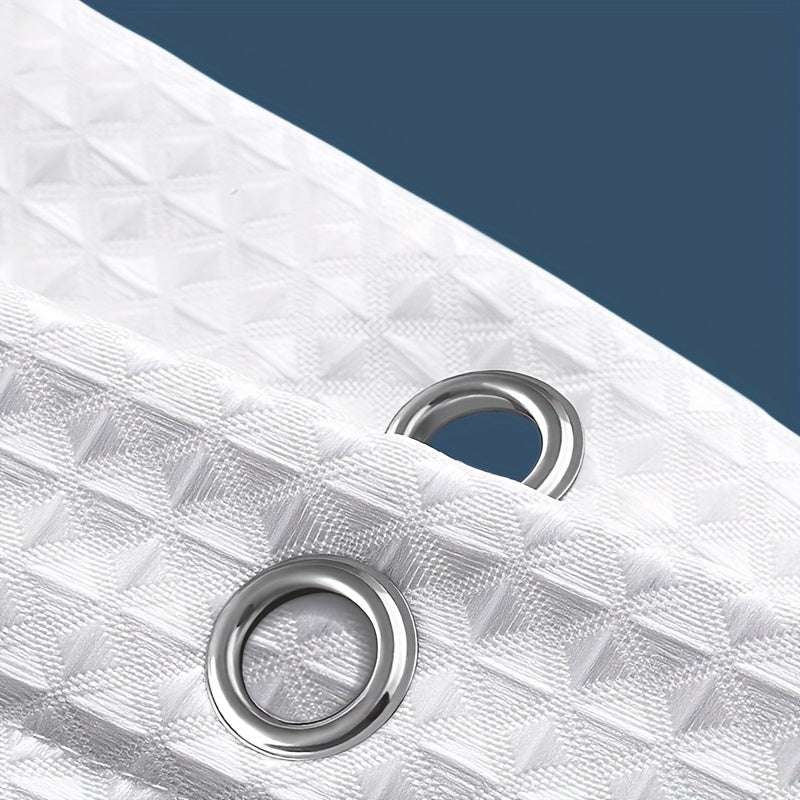 Dark Blue Extra Long Shower Curtain - Luxury Polyester